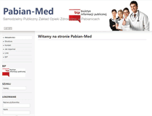 Tablet Screenshot of bip.pabianmed.pl